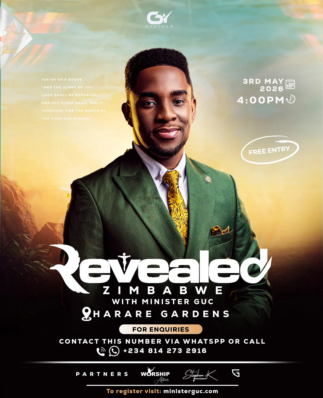 Minister GUC Live in Zimbabwe Poster